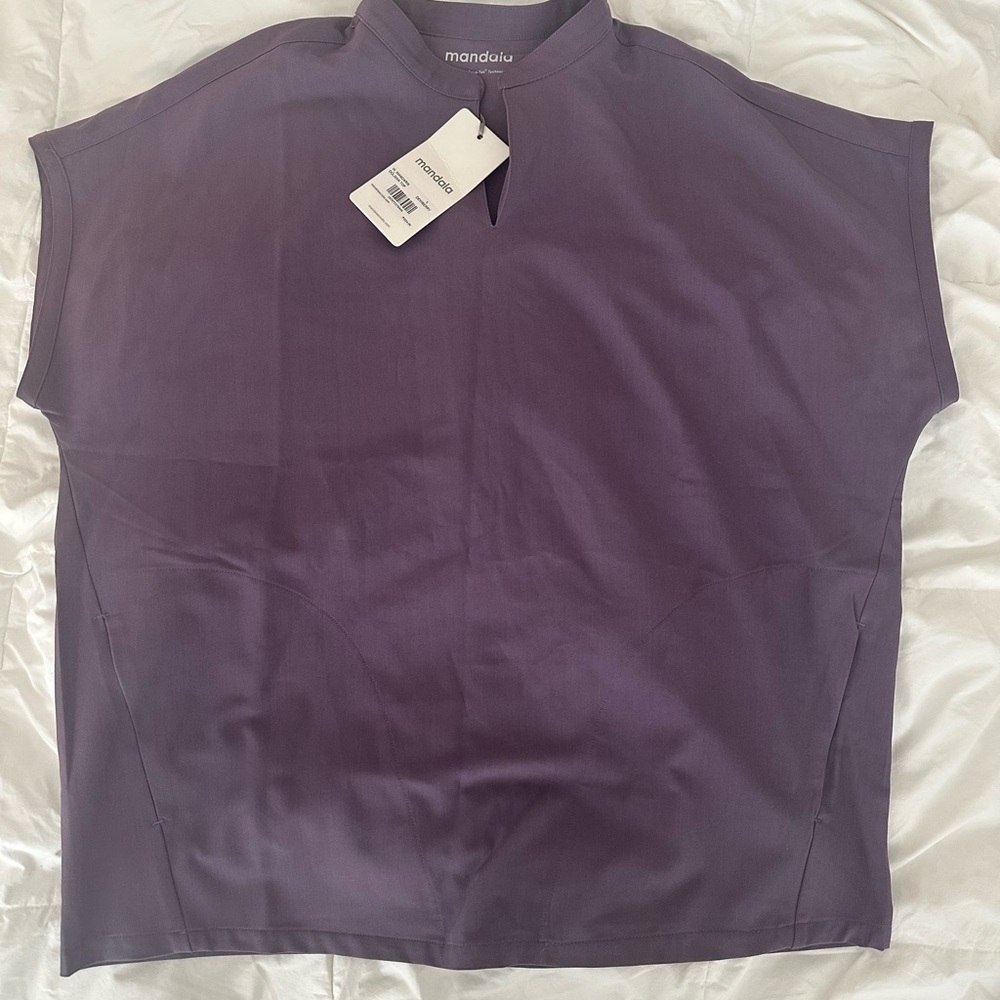 Mandala Women's Purple Scrub Top